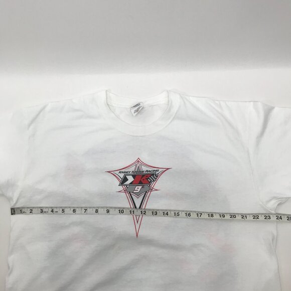 Vintage Anvil Graphic Print Racing T-Shirt XL NASCAR #9 Kasey Kahne Double Sided - Picture 8 of 11